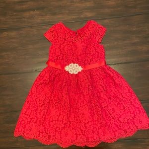 Rare Editions Size 5 Red Occasion Dress